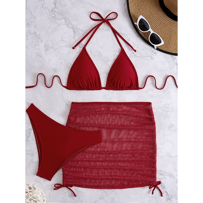 Damen Bikini-Set mit durchscheinendem Rock Echo Archiv