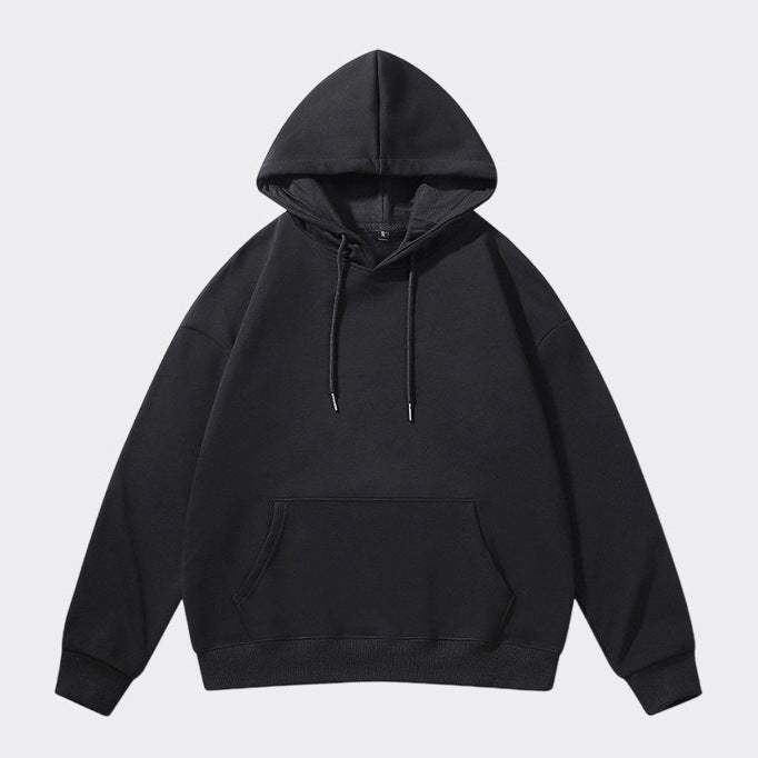 Unisex Oversize-Kapuzenpullover mit schwerem French-Terry, geripptem Saum & Kängurutasche Echoarchiv