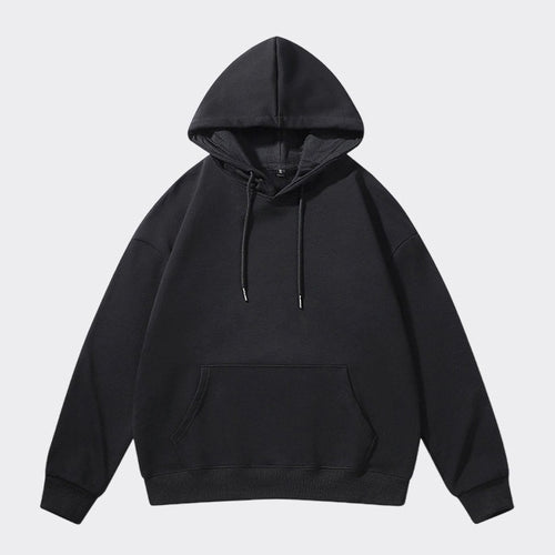 Unisex Oversize-Kapuzenpullover mit schwerem French-Terry, geripptem Saum & Kängurutasche Echoarchiv