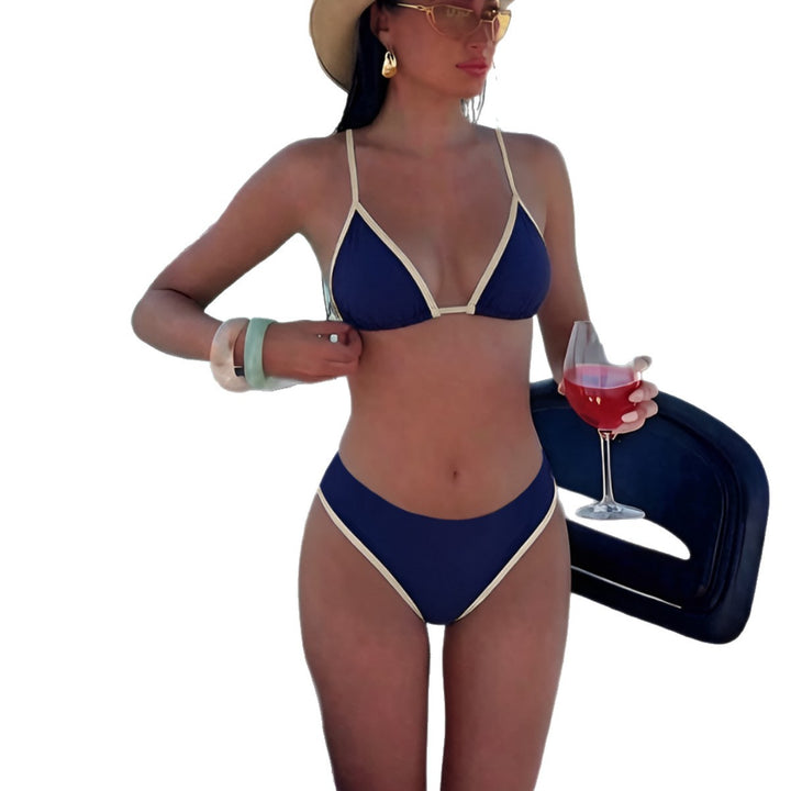 Damen Triangel-Bikini mit hohem Beinausschnitt und verstellbaren Trägern Echo Archiv