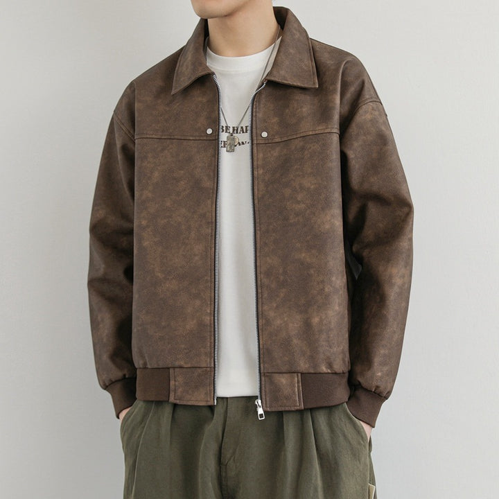 Herren Modische und bequeme Wildlederjacke Echoarchiv