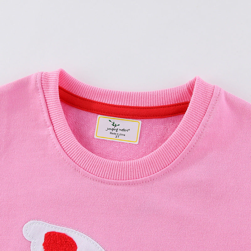 Mädchen Sweatshirt mit liebevollem Herz und Vogelmotiv Echo Archiv