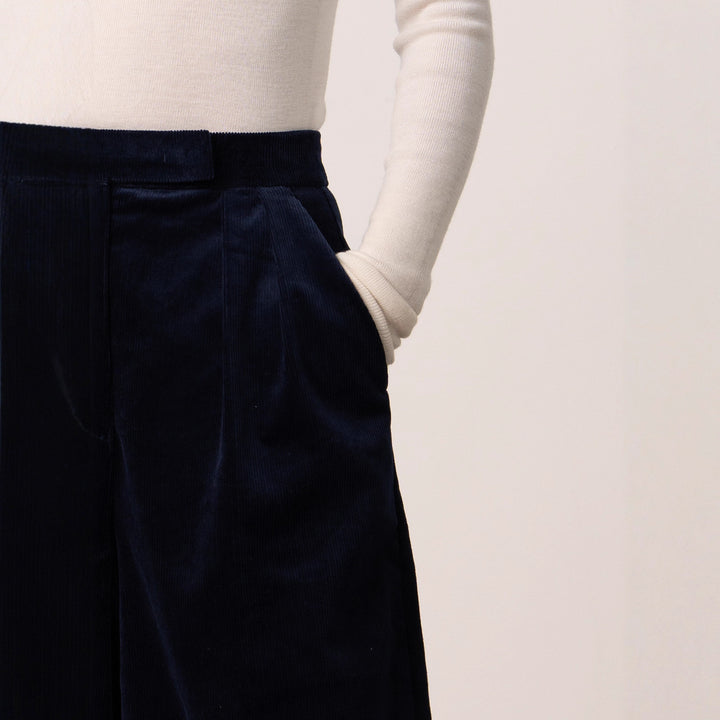 Damen Gemütlicher Ribbed Strickpullover Echoarchiv