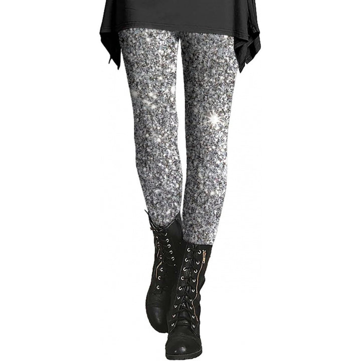 Damen Gemusterte Weihnachtsleggings Echoarchiv
