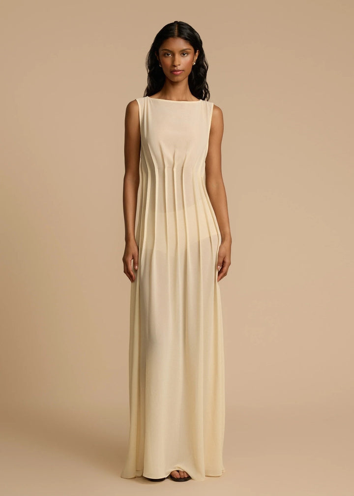 Damen Langes Abendkleid mit raffinierten Falten Echo Archiv