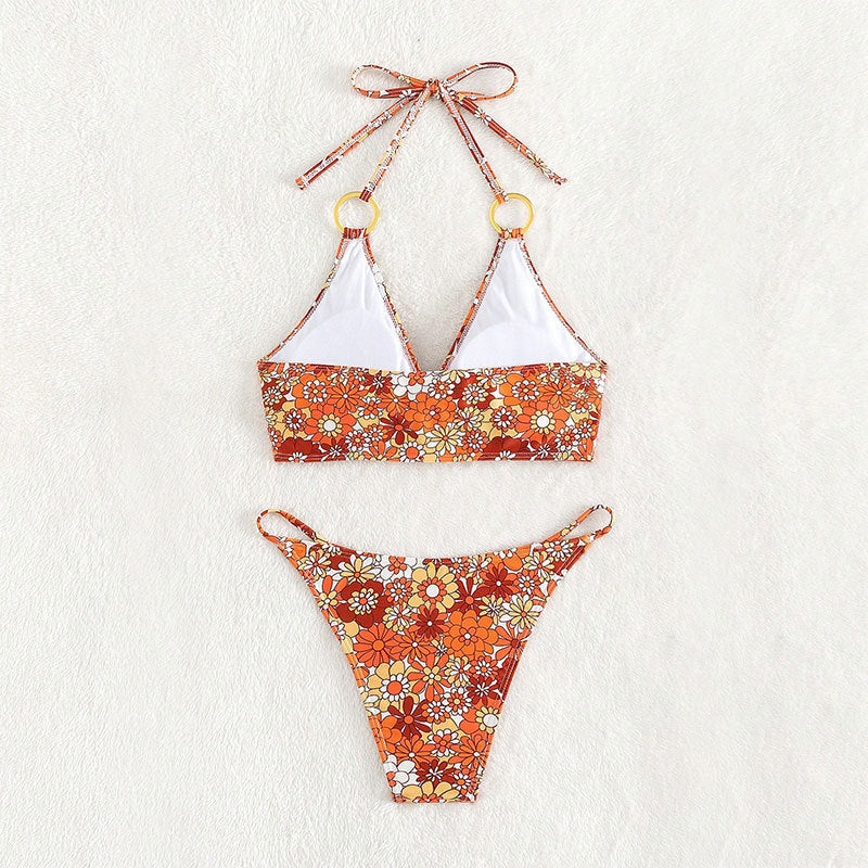 Damen Triangel-Bikini mit Schmuckdetails und verstellbaren Trägern Echo Archiv