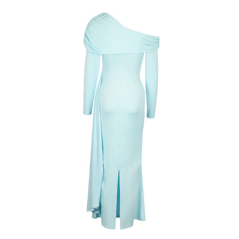 Damen Elegantes Wickelkleid mit asymmetrischem Ausschnitt und raffinierten Rüschendetails Echo Archiv