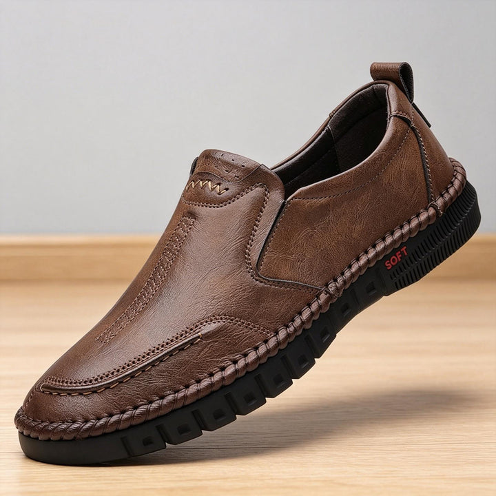Herren Bequeme Slipper aus Leder Echoarchiv
