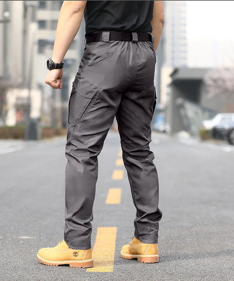 Herren Cargo-Hose mit verstellbarem Bund und tiefen Seitentaschen Echoarchiv