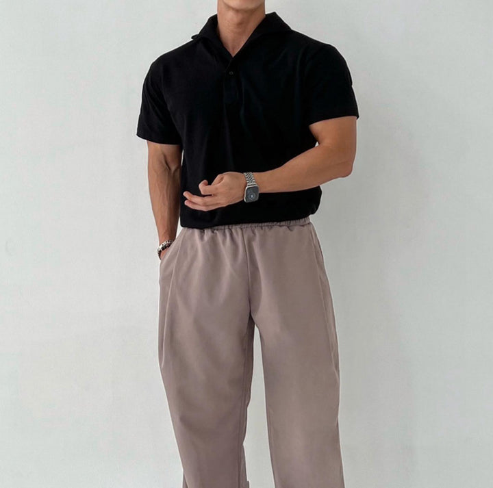 Herren Poloshirt mit modernem Schnitt und atmungsaktiver Materialmischung Echoarchiv
