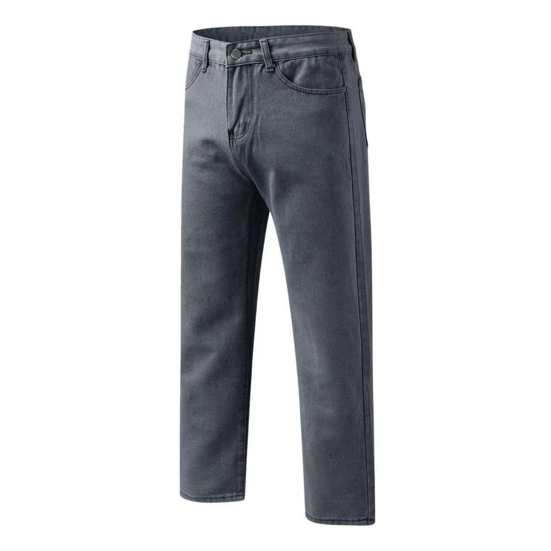 Damen gerade geschnittene Jeanshose mit hohem Bund und klassischen Details Echo Archiv
