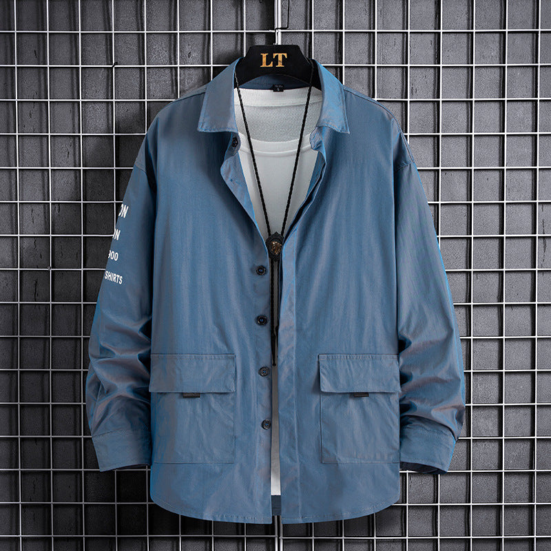 Herren modisches Utility-Overshirt mit praktischen Taschen Echoarchiv