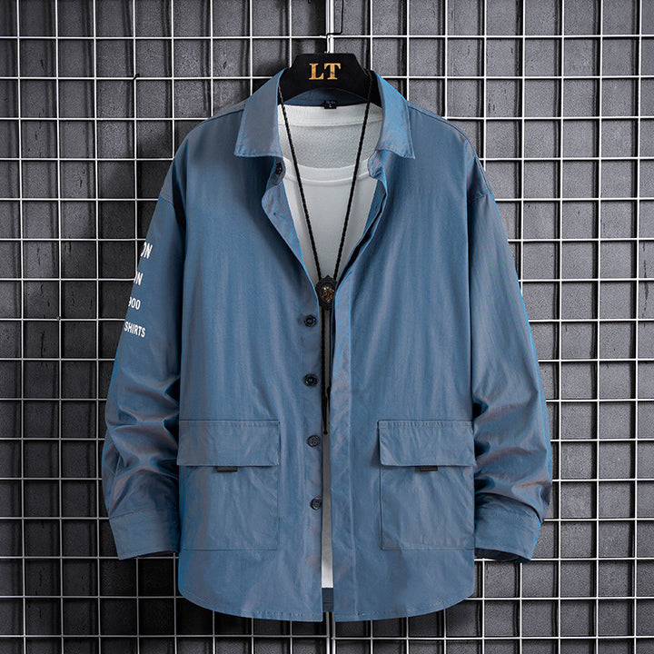 Herren modisches Utility-Overshirt mit praktischen Taschen Echoarchiv