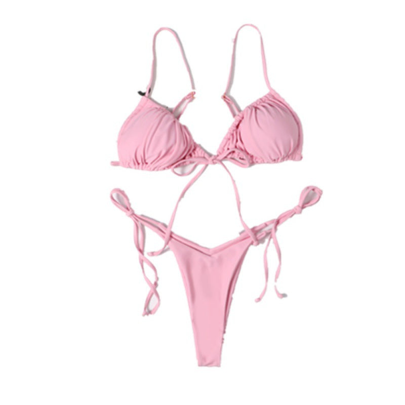 Damen Bikini-Set mit ajustierbaren Bindebändern und modischem Leopardenmuster Echo Archiv