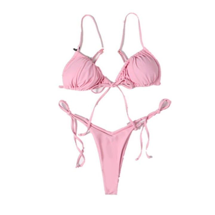 Damen Bikini-Set mit ajustierbaren Bindebändern und modischem Leopardenmuster Echo Archiv