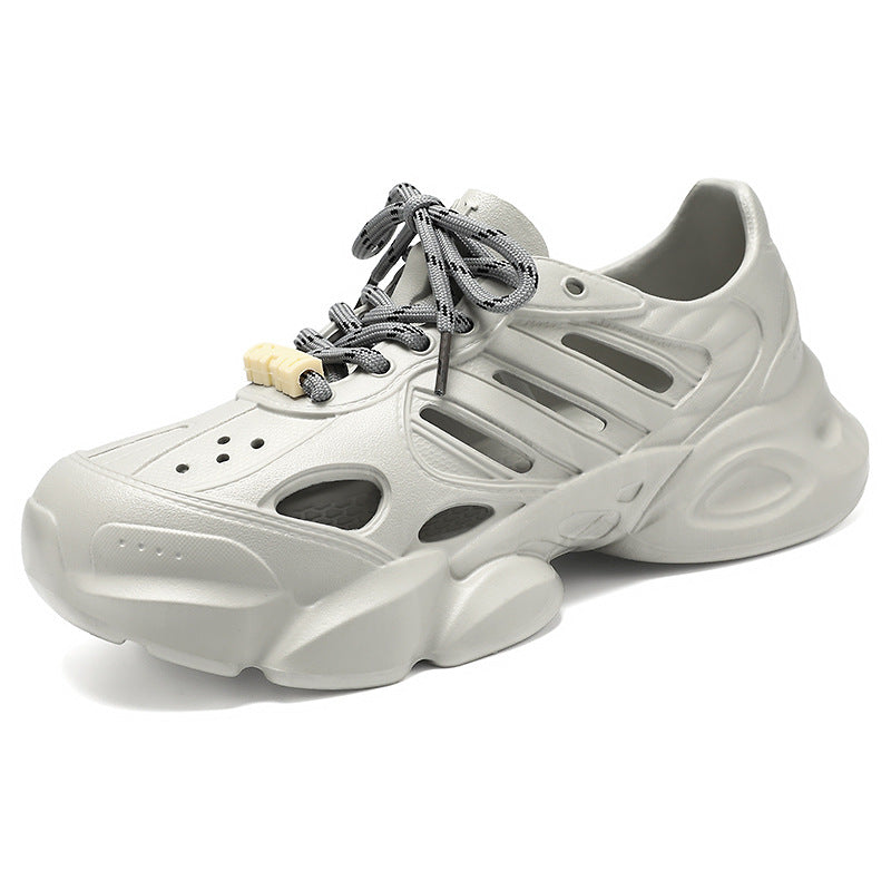 Herren nan futuristischer atmungsaktiver Cut-Out Plateau-Sneaker mit stoßdämpfender EVA-Sohle und Schnellverschluss Echo Archiv