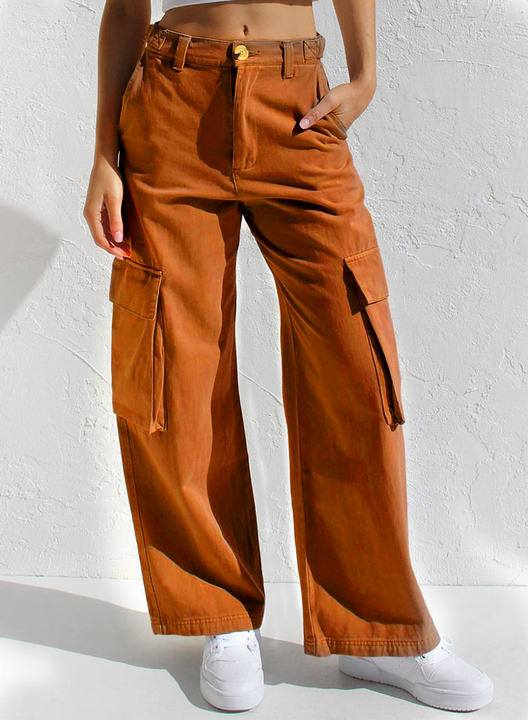 Damen Cargo-Hose mit praktischen Seitentaschen und lässigem Schnitt Echo Archiv