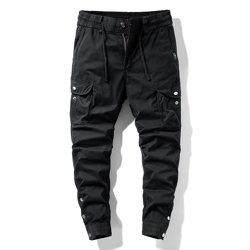 Herren Cargo-Joggerhose im Utility-Look mit elastischem Bund, Mehrfach-Taschen und gerippten Beinabschlüssen Echo Archiv