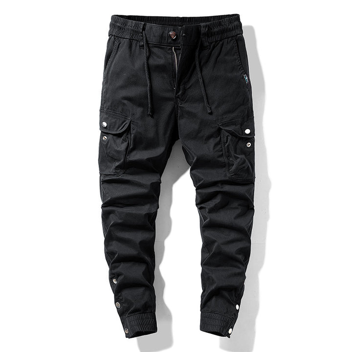 Herren Cargo-Joggerhose im Utility-Look mit elastischem Bund, Mehrfach-Taschen und gerippten Beinabschlüssen Echo Archiv