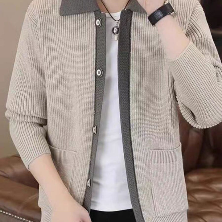 Herren Strickjacke mit praktischem Button-Up-Design Echoarchiv