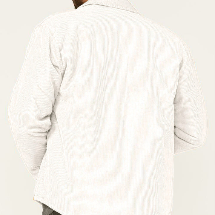 Herren lässige Cordjacke mit praktischen Brust- und Seitentaschen Echoarchiv