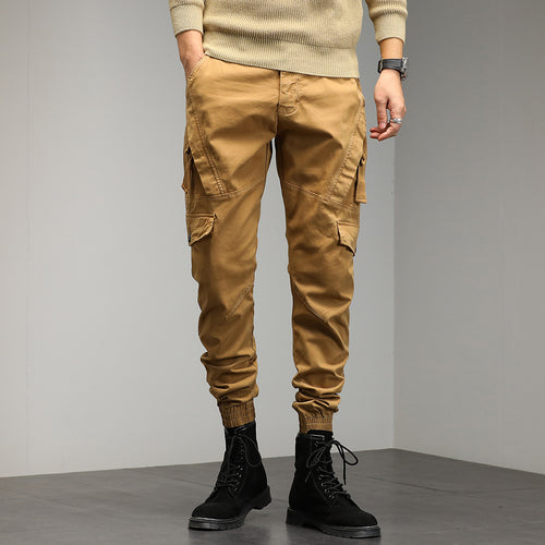Herren Tapered Cargo‑Jogger mit D‑Ring, Kniepaneelen und elastischen Bündchen Echo Archiv