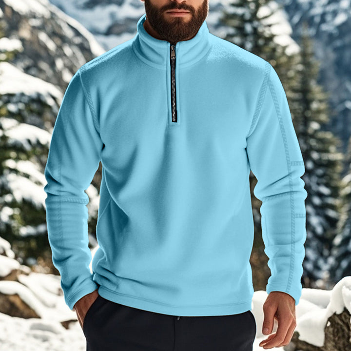 Herren Fleece-Pullover mit halbem Reißverschluss Echoarchiv