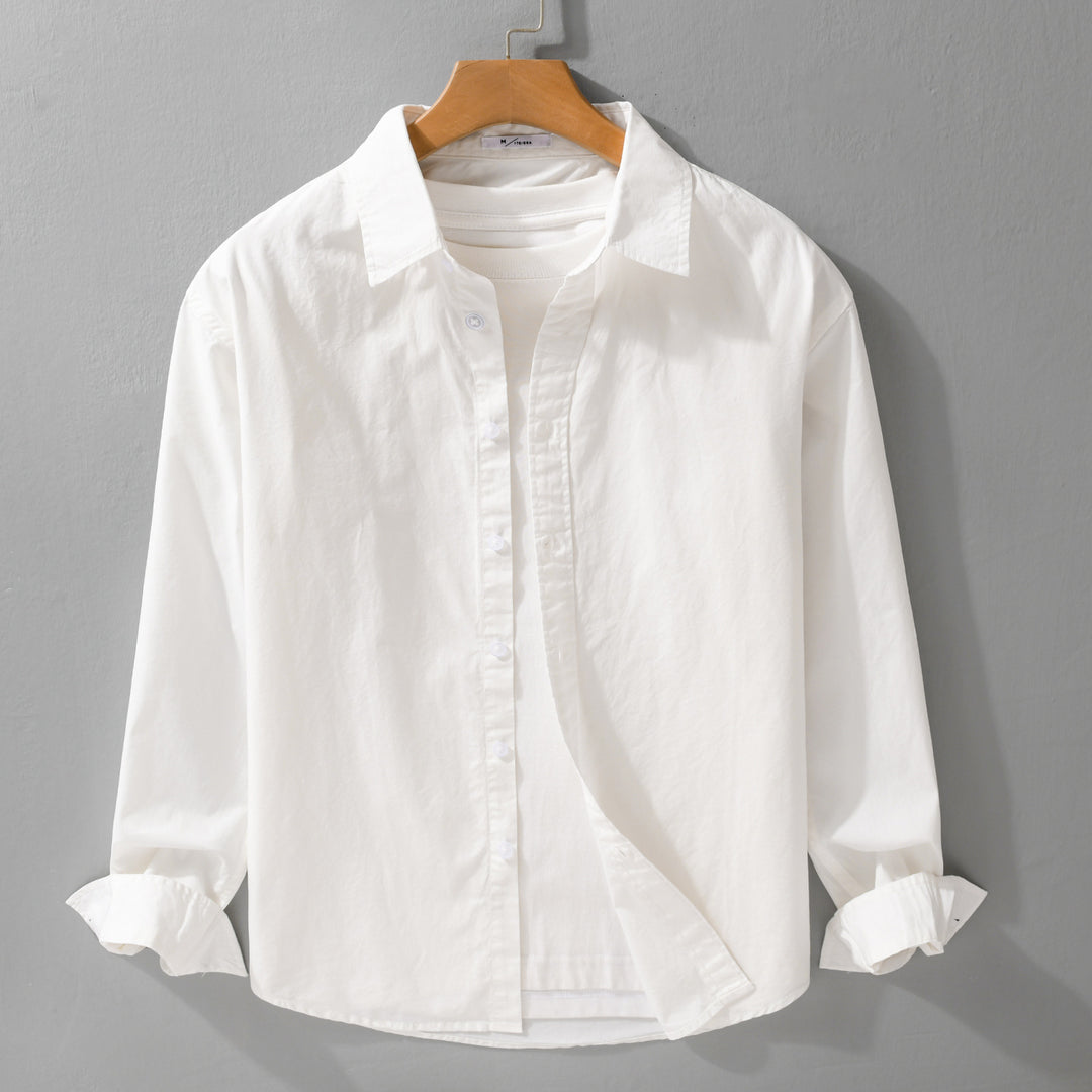 Herren Lässiges Layering-Hemd mit integriertem T-Shirt-Einsatz Echoarchiv
