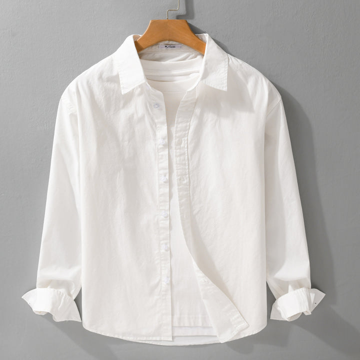 Herren Lässiges Layering-Hemd mit integriertem T-Shirt-Einsatz Echoarchiv