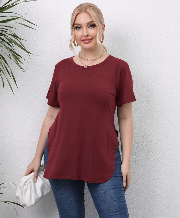 Damen lässiges T-Shirt mit seitlichen Eingrifftaschen Echo Archiv