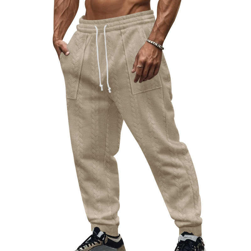 Herren Freizeithose aus strukturiertem Fleece mit praktischen Seitentaschen Echoarchiv