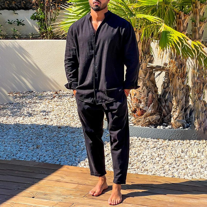 Herren Leichte Sommer-Hemd und Hose Set Echoarchiv