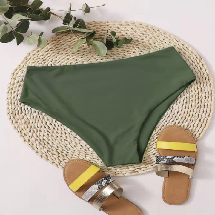 Damen Hochgeschnittener Bikini-Slip mit bequemem Bund Echo Archiv