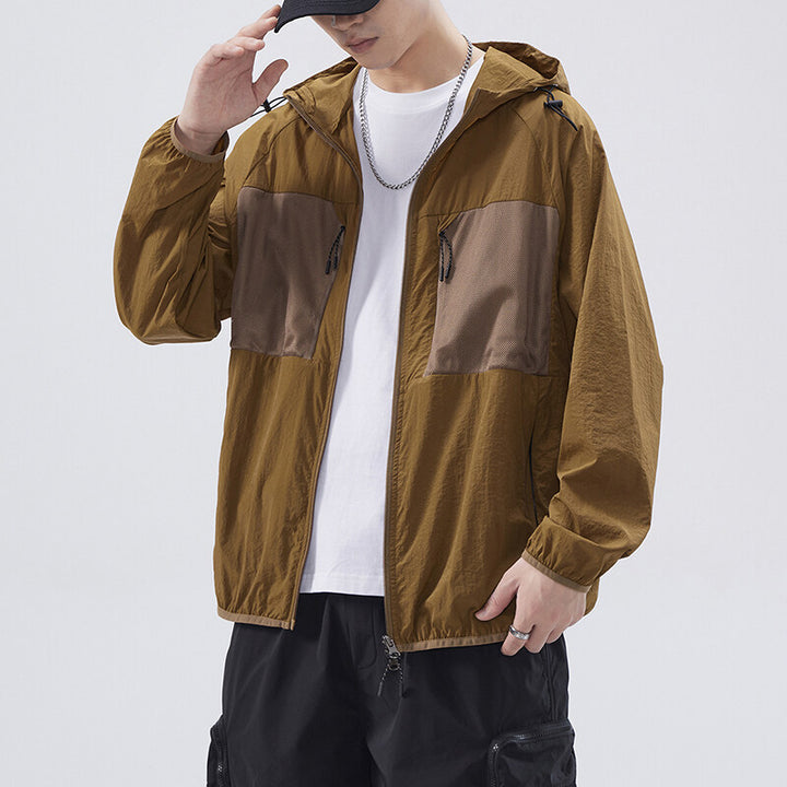 Herren Atmungsaktive Outdoor-Jacke mit Netzdetails Echoarchiv