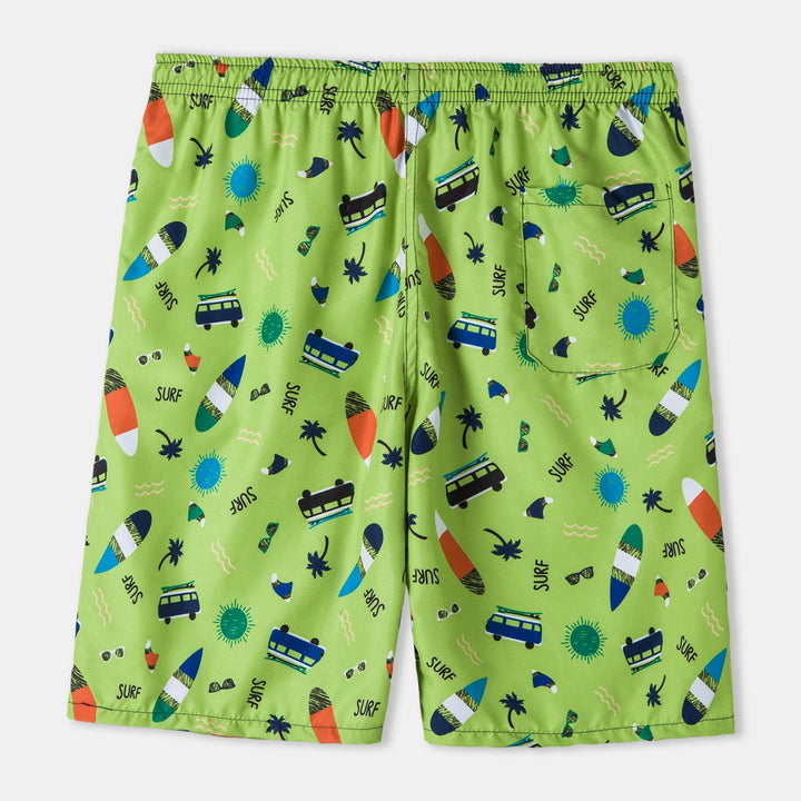 Herren Badeshorts mit modernem Surf-Motiv Echoarchiv