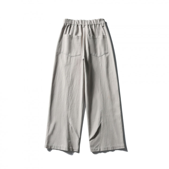 Damen Weite High‑Waist Culotte‑Hose aus strukturierter Baumwollmischung Echo Archiv