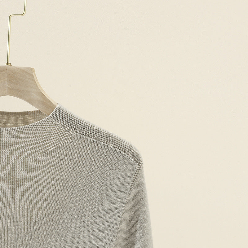 Damen Kurzarm-Feinstrickpullover mit Rundhalsausschnitt und schmaler Passform Echo Archiv