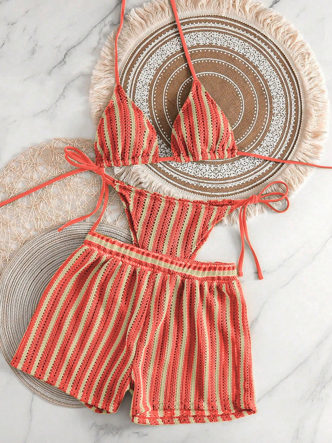 Damen Zweiteiliges Strandoutfit Echo Archiv