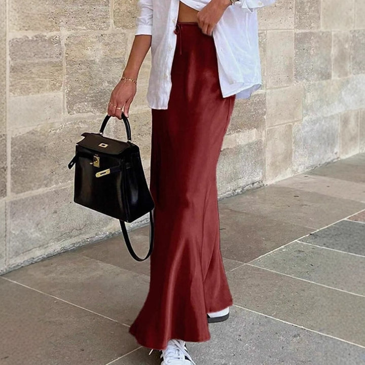 Damen Maxi-Rock mit lässiger Taillenkordel und elegantem Schnitt Echo Archiv