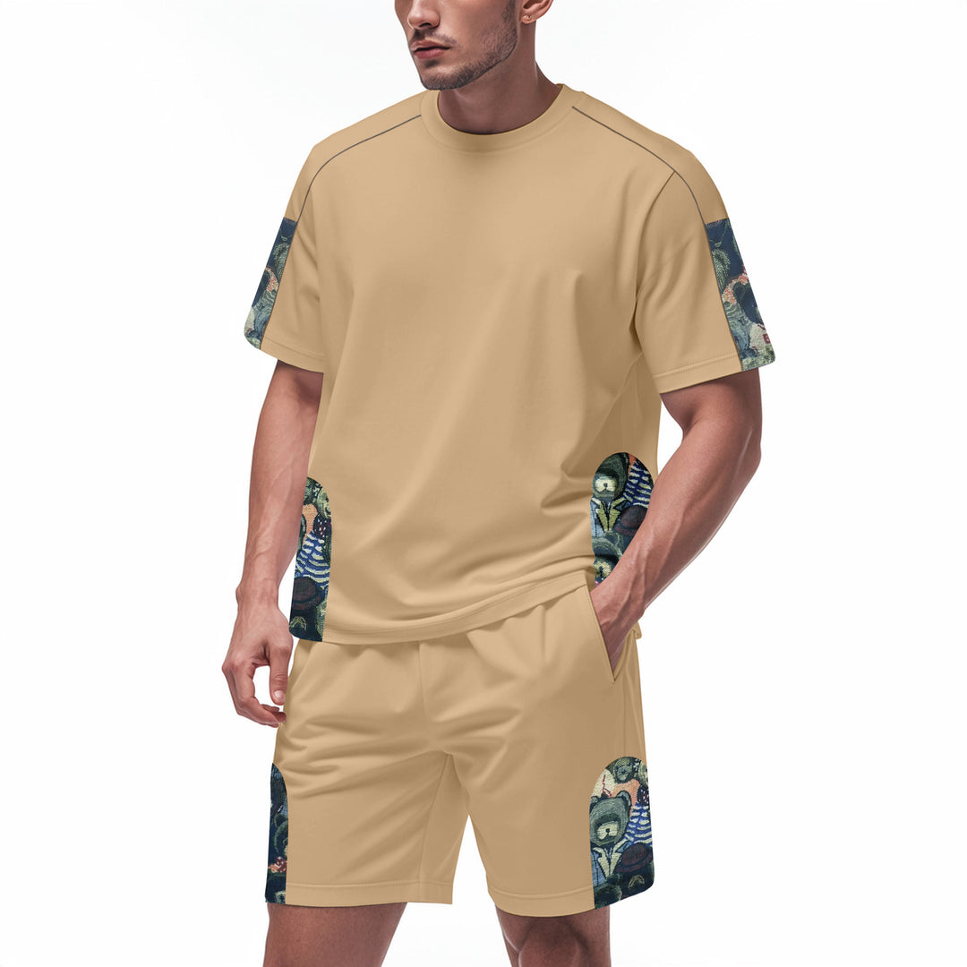 Herren Sportliches Freizeitset mit stylischem Print Echoarchiv