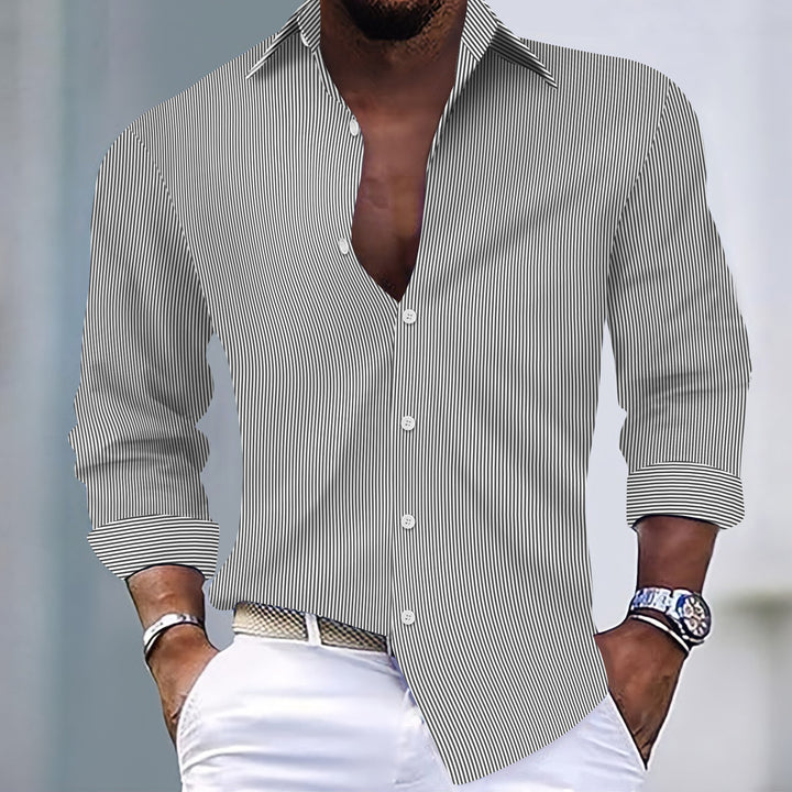 Herren Hemd mit feinem Streifendesign Echoarchiv