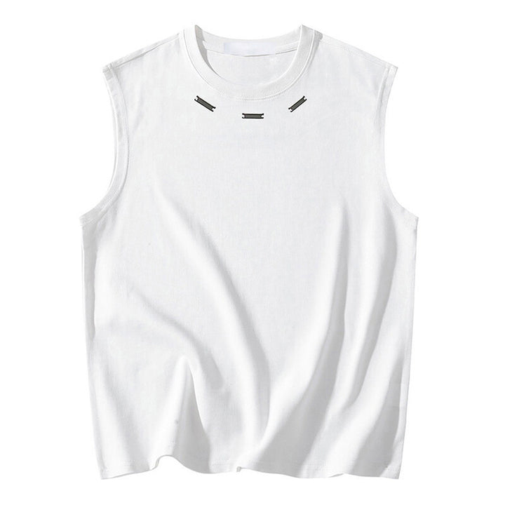 Herren ärmelloses T-Shirt mit stylischem Nähdetail Echoarchiv