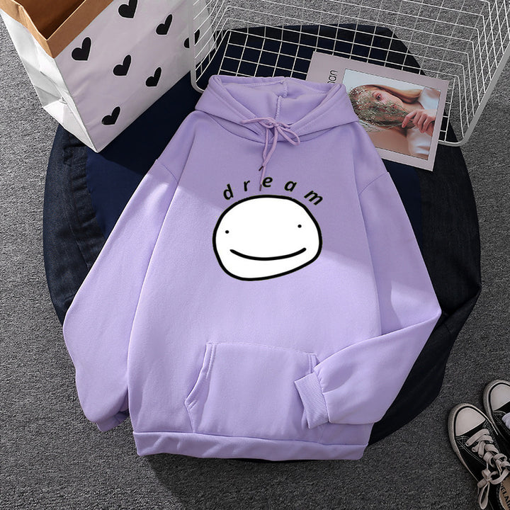 Unisex oversized Kapuzenpullover mit minimalistischem Frontprint und Kängurutasche – Auréline