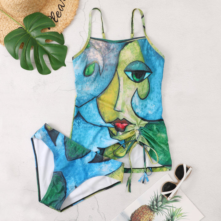 Damen Kunstvolles Strandoutfit Echo Archiv