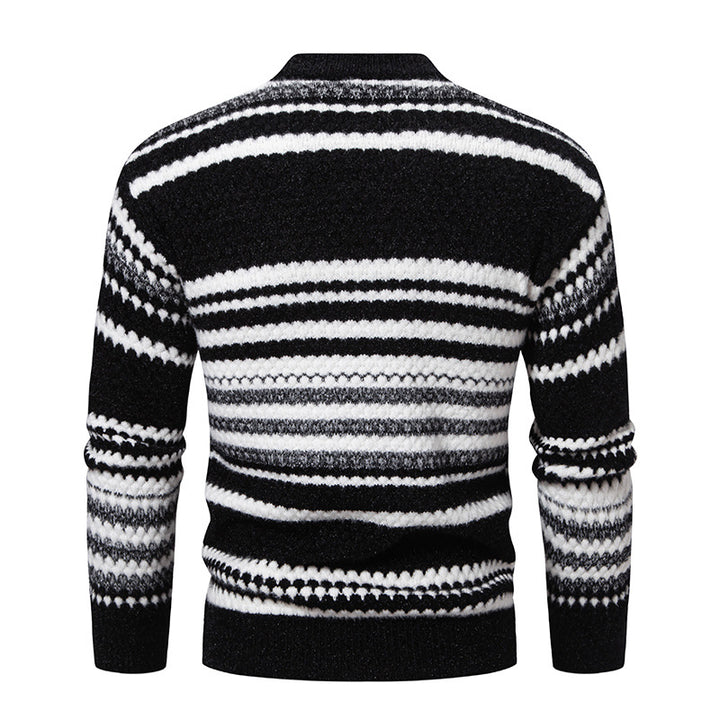 Herren Strickpullover mit strukturiertem Muster Echoarchiv