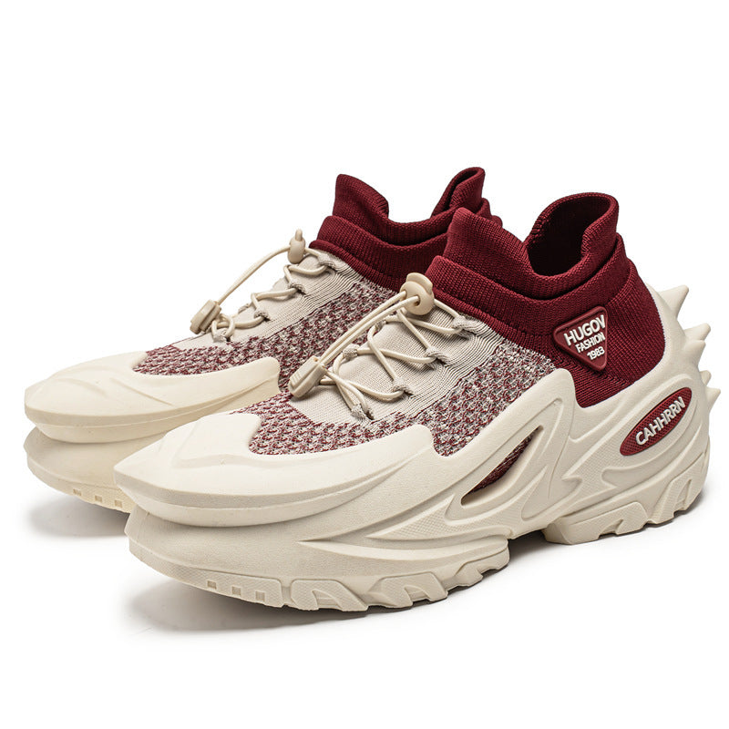Unisex futuristische Chunky-Sneaker mit gestricktem Schaft, skulpturierter EVA-Sohle und Schnellzugverschluss – Norré