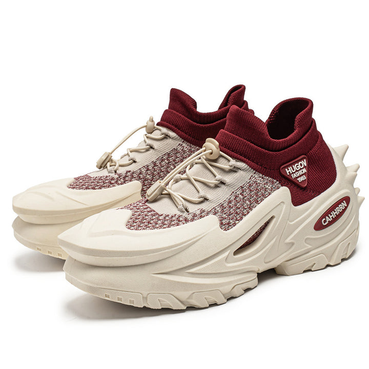 Unisex futuristische Chunky-Sneaker mit gestricktem Schaft, skulpturierter EVA-Sohle und Schnellzugverschluss – Norré