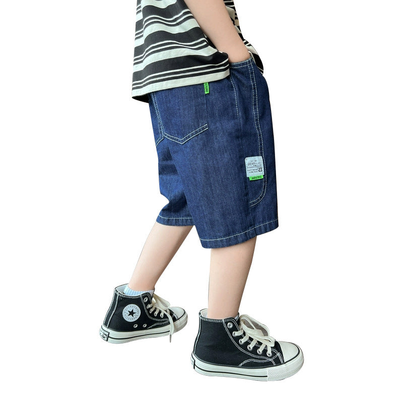Jungen lässige Denim-Shorts mit großen Seitentaschen Echo Archiv