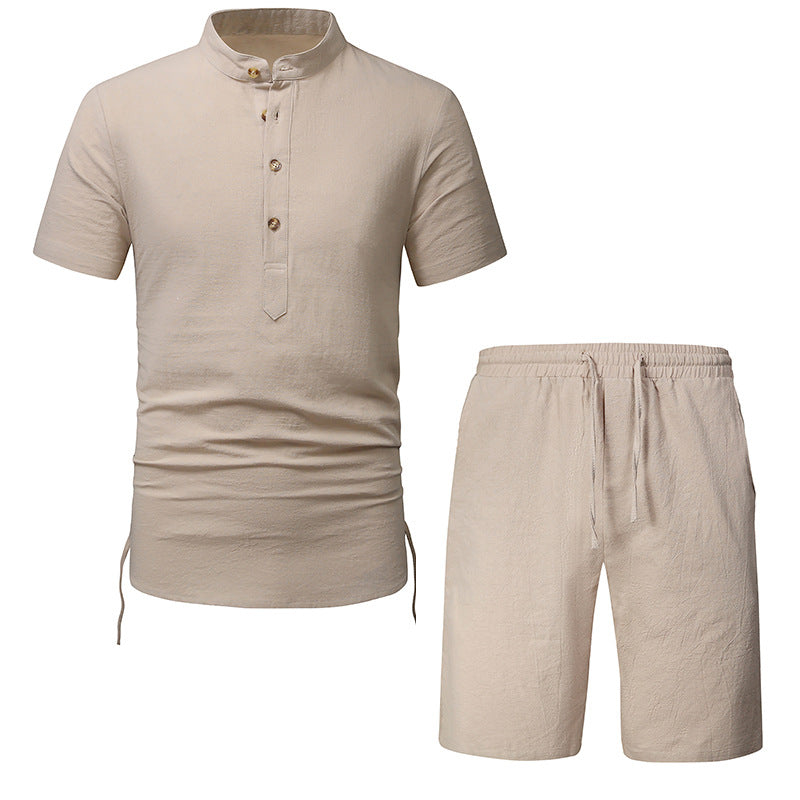 Herren Kurzarmhemd und Shorts Set Echoarchiv