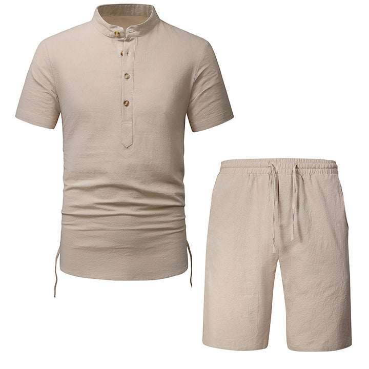 Herren Kurzarmhemd und Shorts Set Echoarchiv